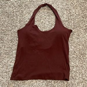 Klassy network brown halter with built in pads.